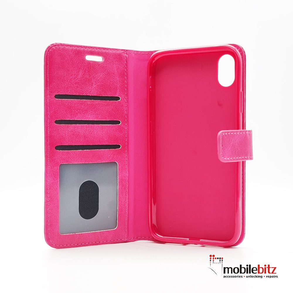 PU Leather Wallet Book Pink