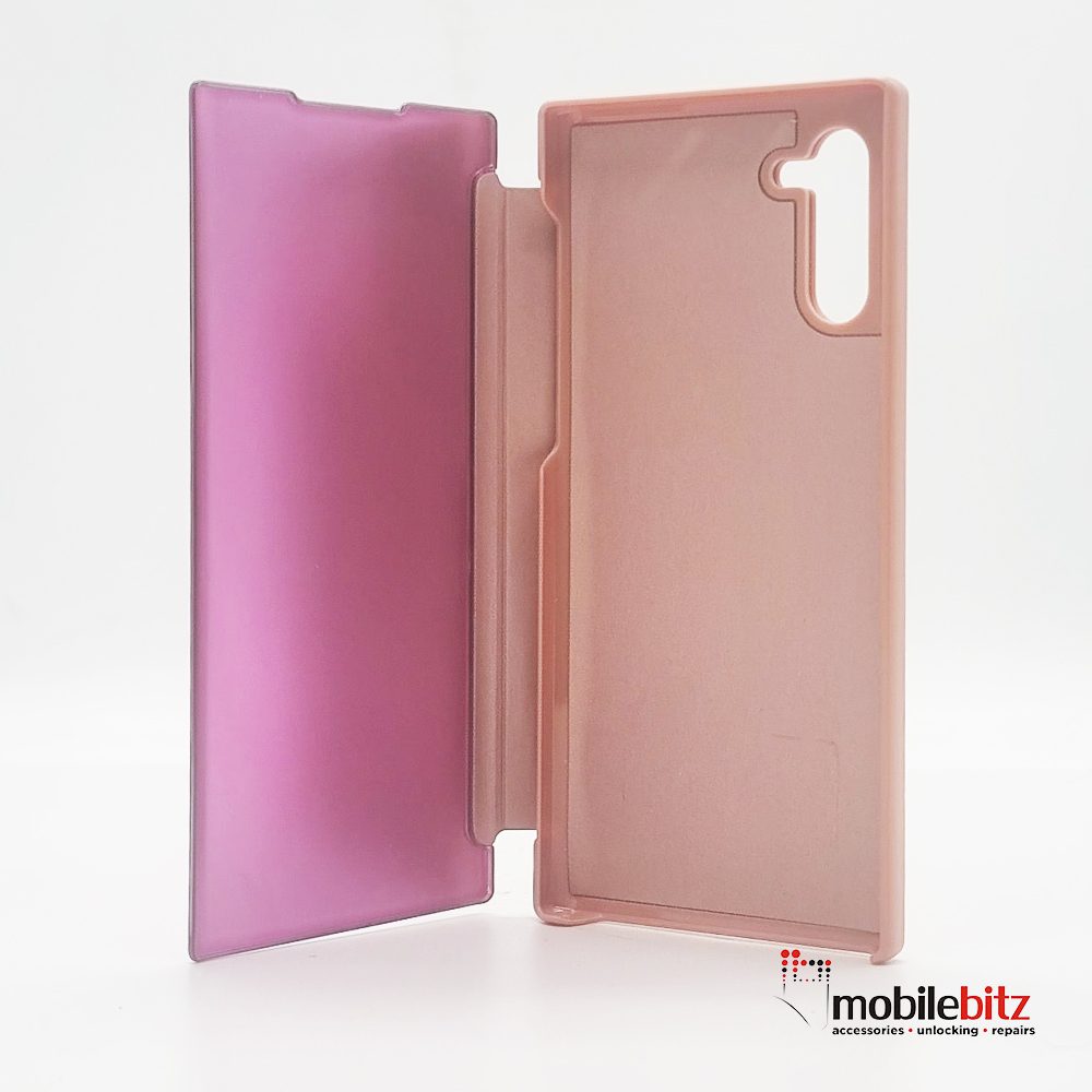 Flip Mirror Pink Case For Samsung Galaxy Note 10