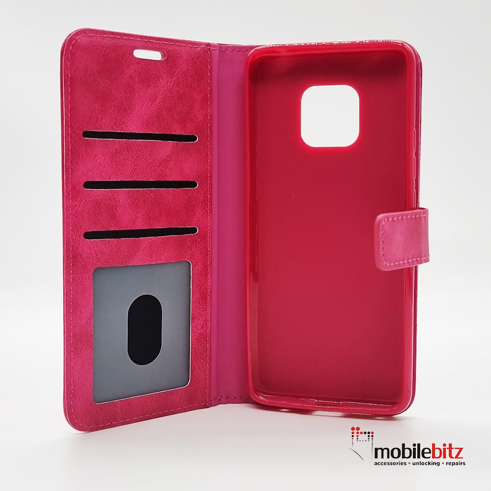 PU Leather Wallet Pink Case For Huawei Mate 20 Pro