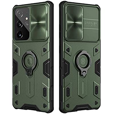 Armour Magnet Green Case For Samsung Galaxy S21