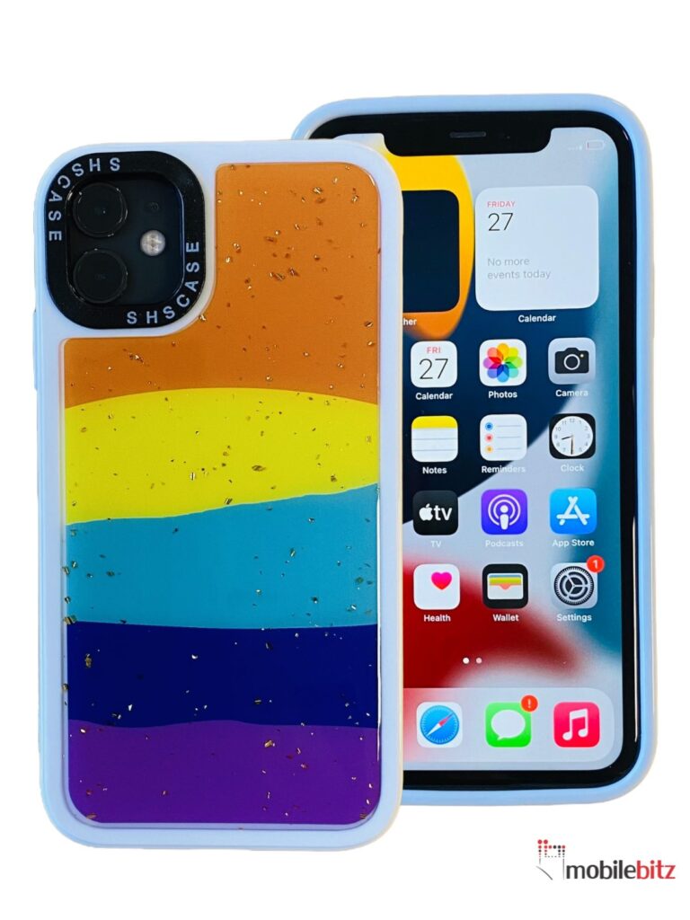 iPhone 11 6.1 Rain Glitter Orange