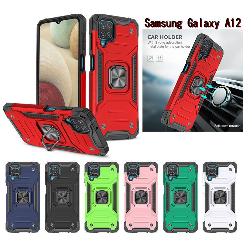 Armour Magnet Green Case For Samsung Galaxy A12