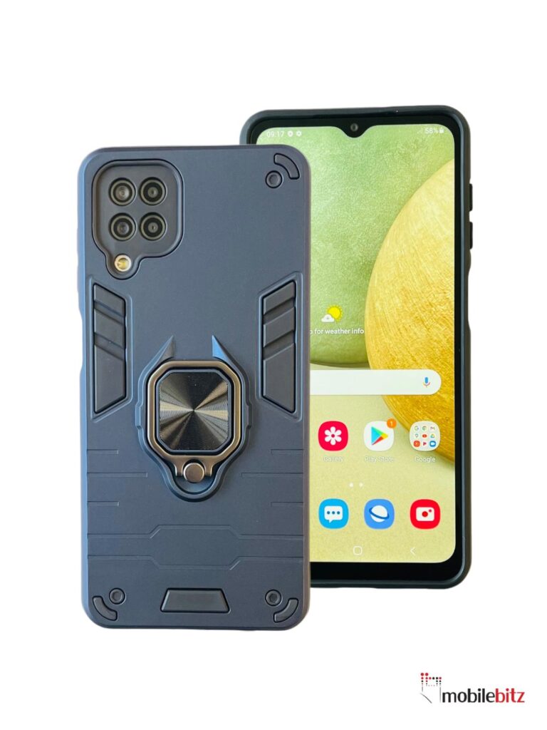 Samsung A12 Ring Case Blue