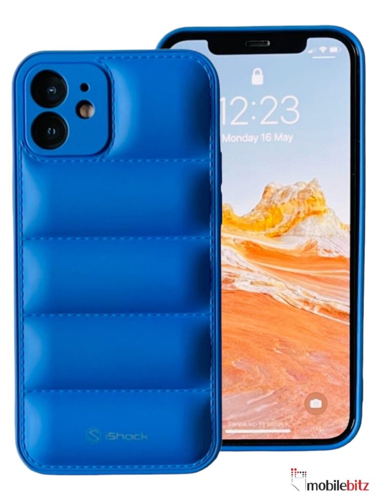 iPhone 12 6.1 Puffer Case Blue
