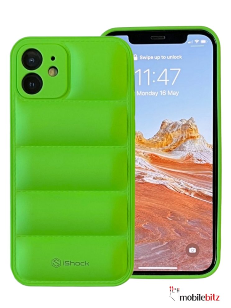 iPhone 12 6.1 Puffer Case Green