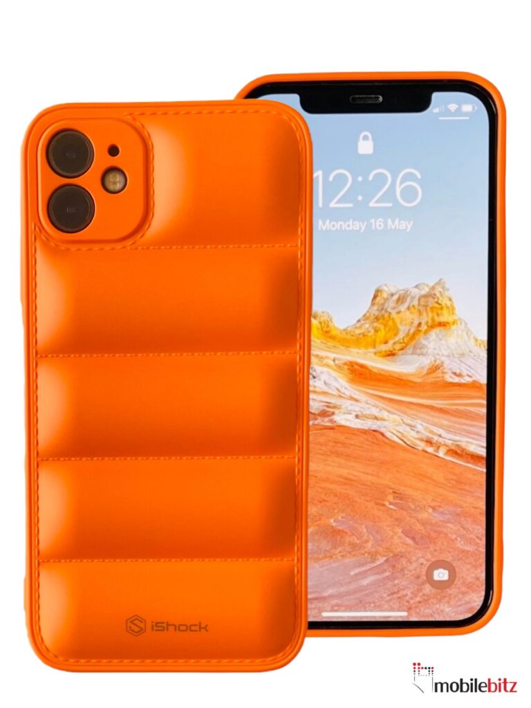 iPhone 12 6.1 Puffer Case Orange