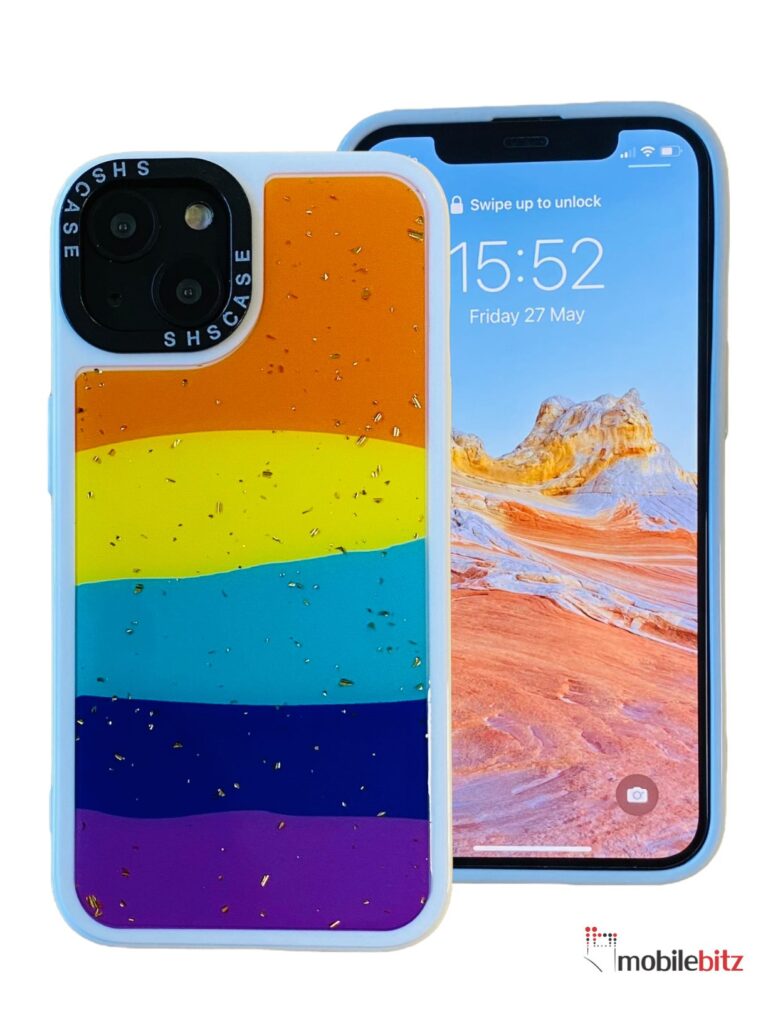 iPhone 13 6.1 Rain Glitter Orange
