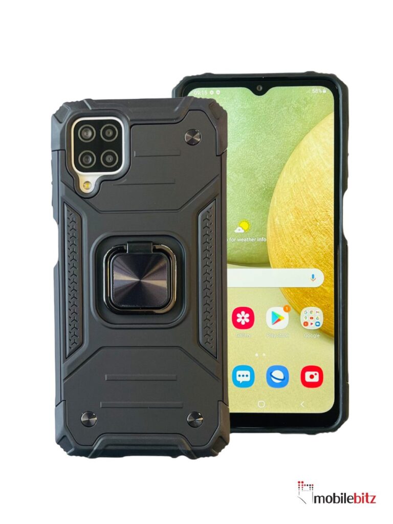 Samsung A12 Ring Armour Black