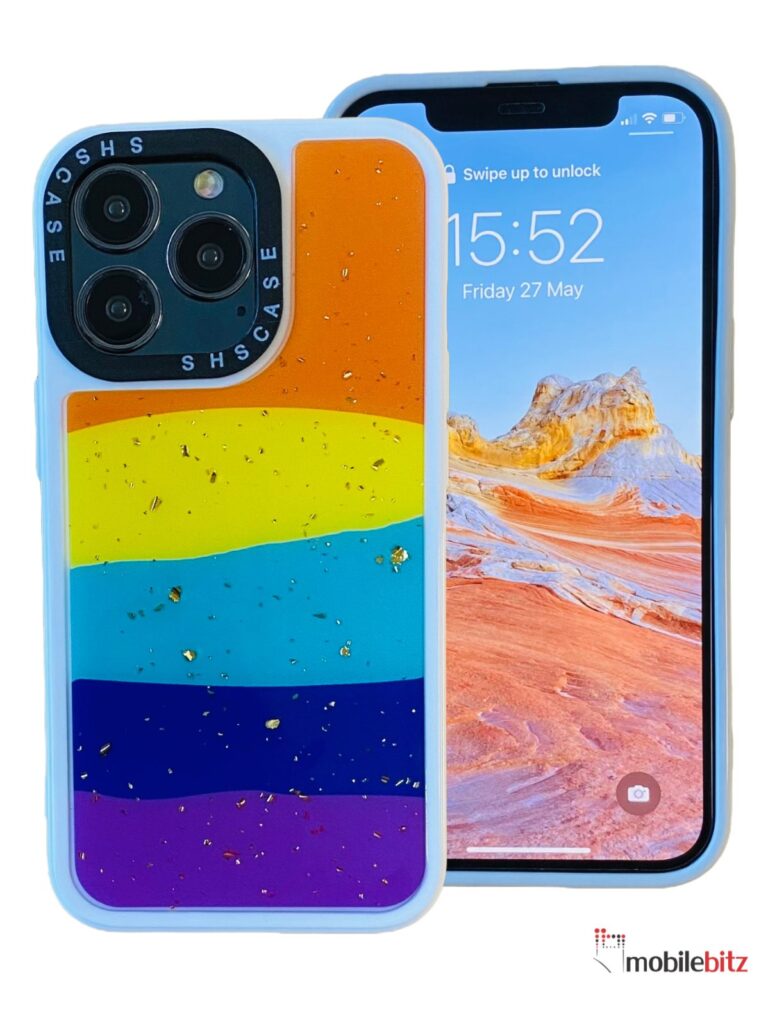 iPhone 13 Pro 6.1 Rain Glitter Orange