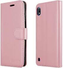 Leather Wallet Pink Case for Samsung Galaxy A12s